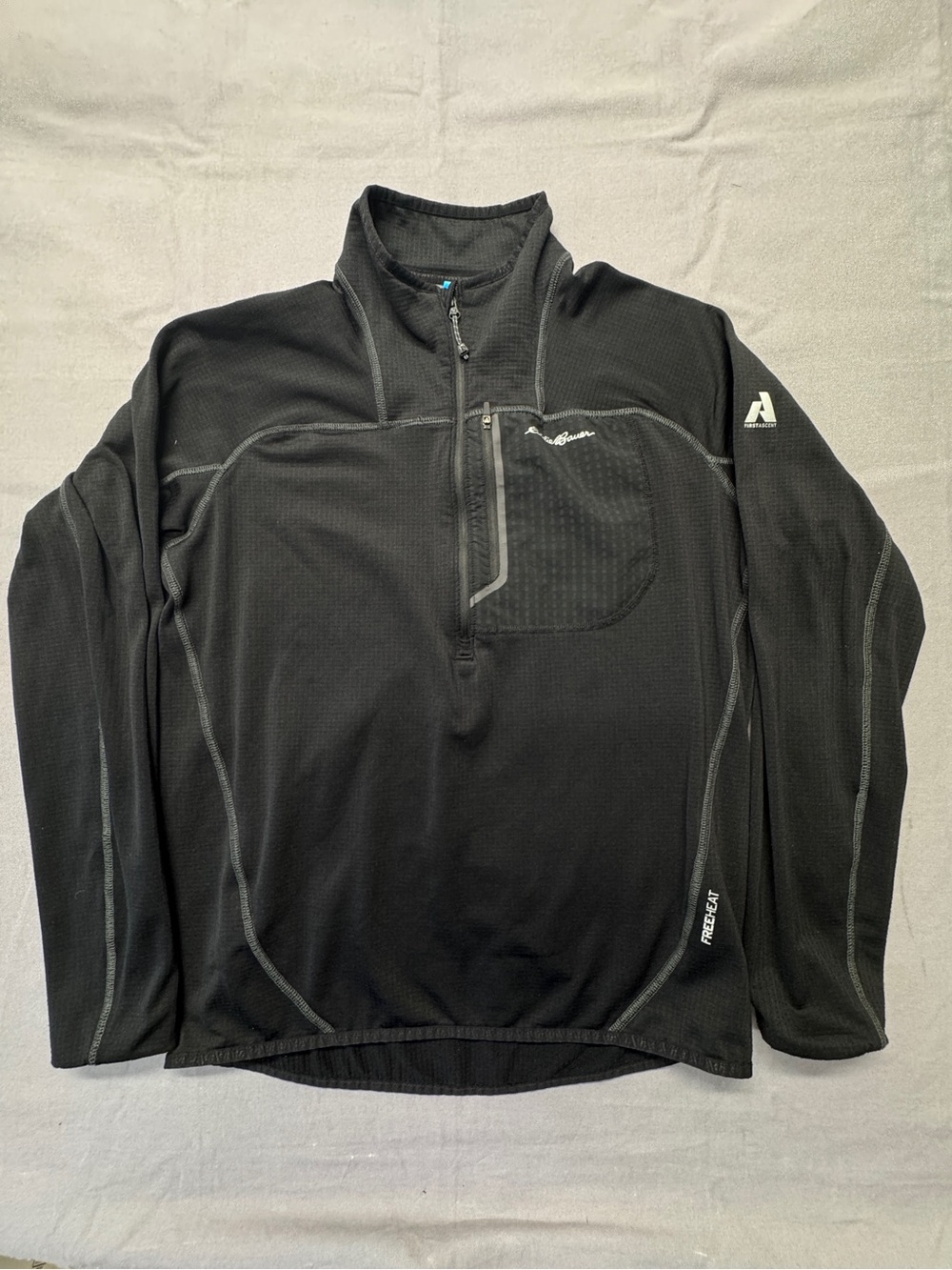 Eddie Bauer Black Half-Zip Performance Pullover